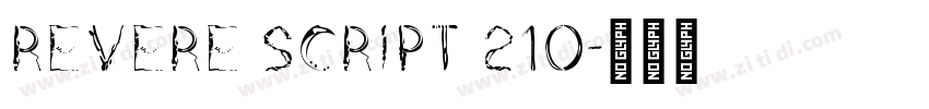 REVERE SCRIPT 210字体转换